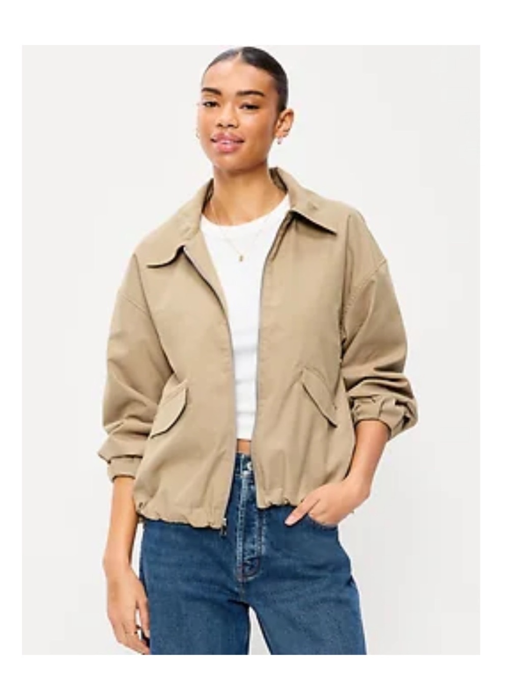 Old Navy Tan Zip Jacket